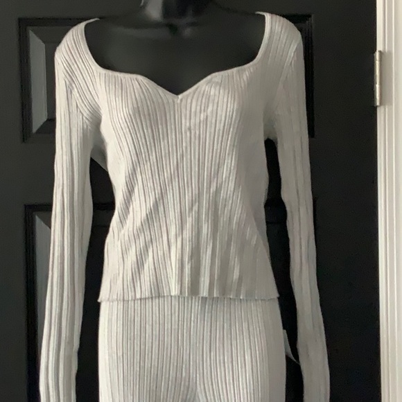 NWT Pink Rose Gray Pants Set XL 💎 - Picture 2 of 7